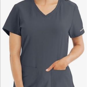 Skechers by barco grey womens scrub top